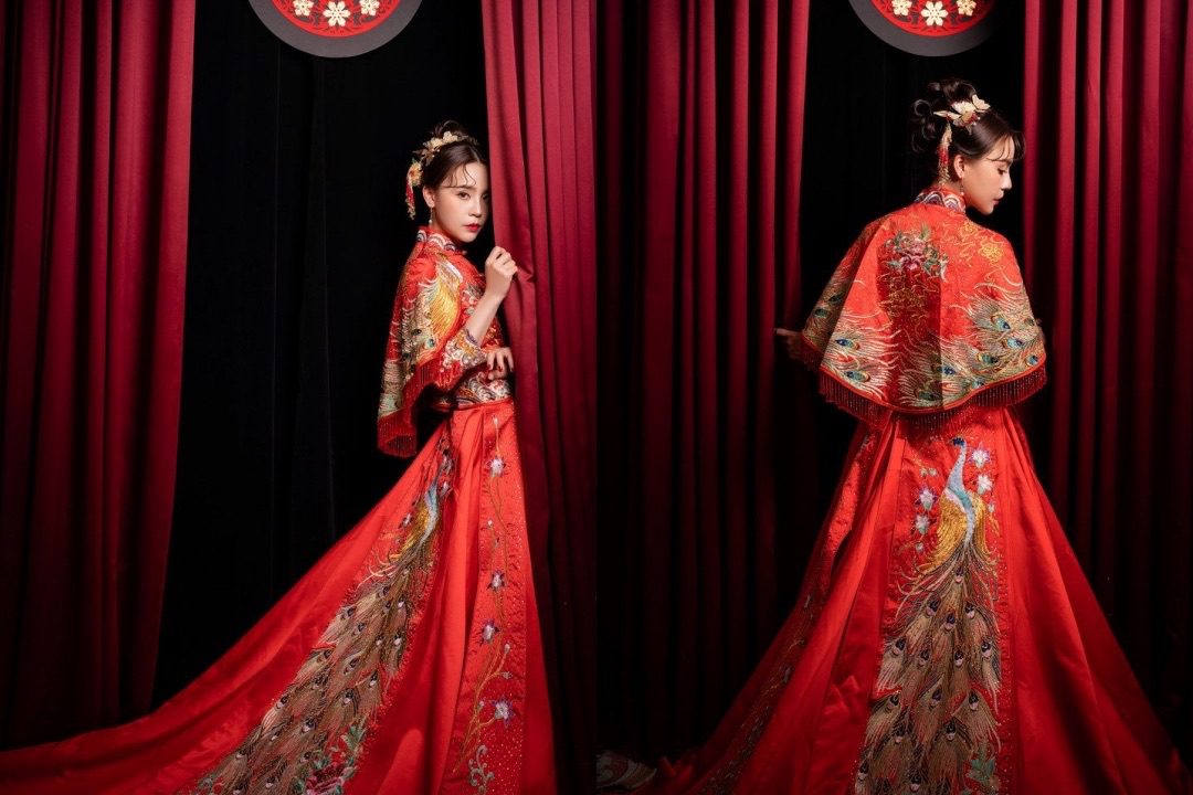 中式婚紗